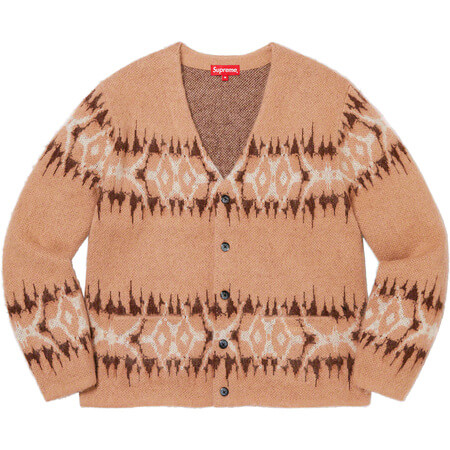 abstract sstripe cardigan light brown